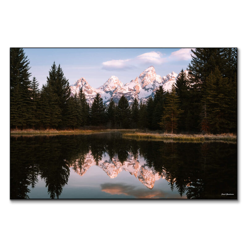 Teton Reflections Cool Wall Art by Jared Q. Gunderson