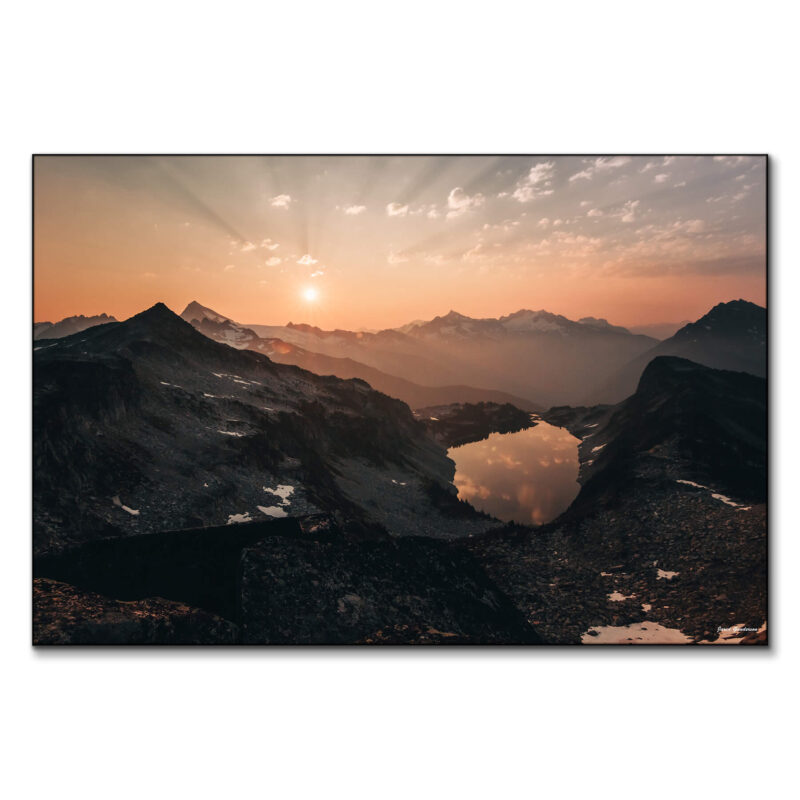 Distant Sunset Warm Wall Art by Jared Q. Gunderson