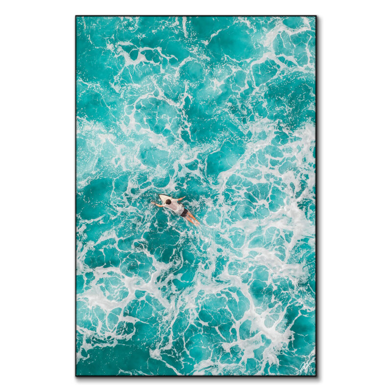 Reborn Surf Boy Blue Wall Art by Jess Loiterton