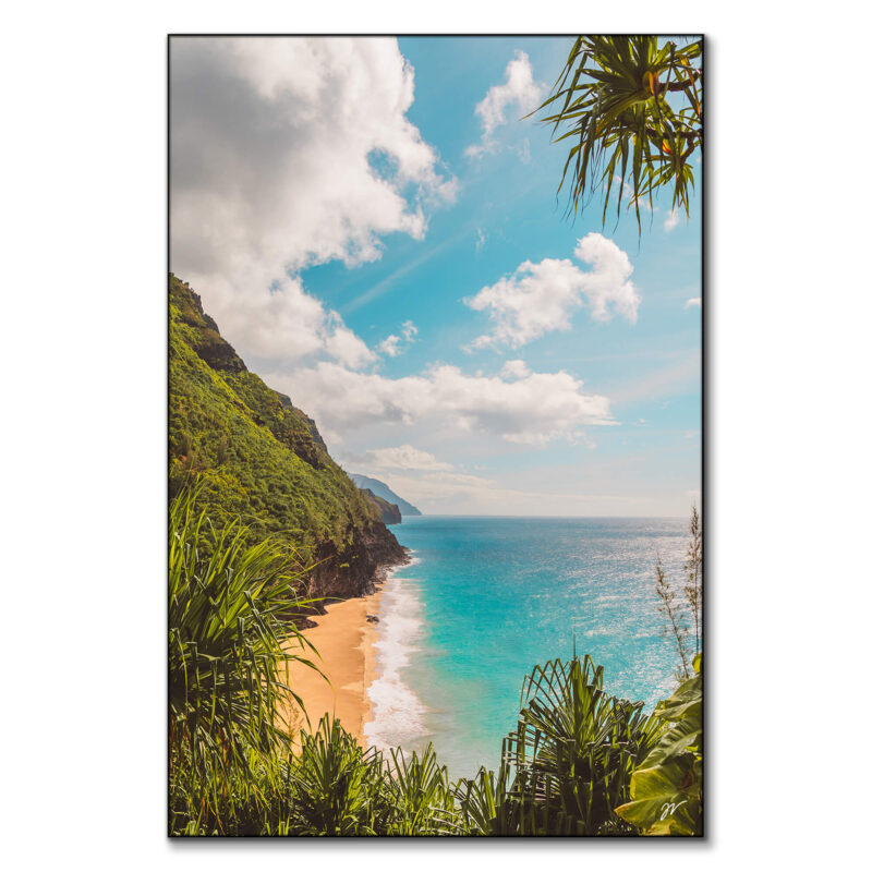 Paradise To Me Blue Wall Art by Jess Loiterton