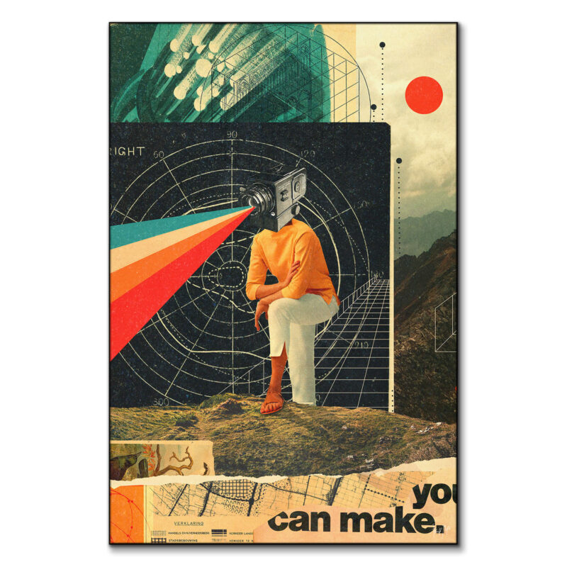 You Can Make It Right Warm Wall Art by Frank Moth