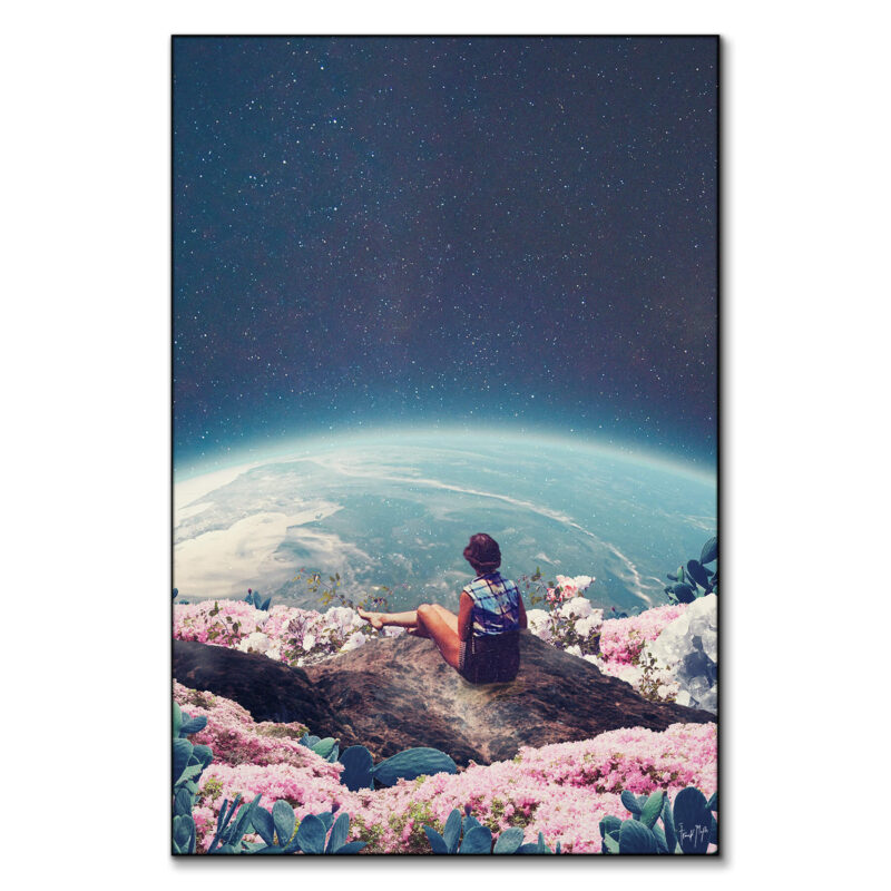 My World Blossomed When I Loved You Dark Wall Art by Frank Moth
