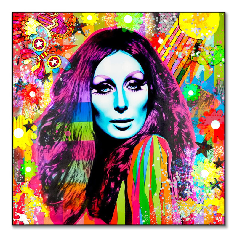Colorful Cher Vibrant Wall Art by Jessica Stempel