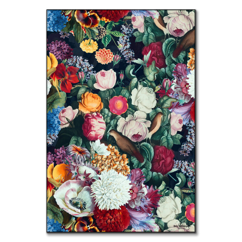 Exotic Garden Night XIII Warm Wall Art by Burcu Korkmazyurek