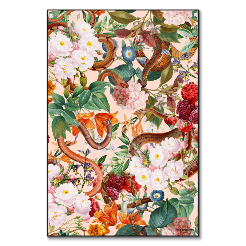 Dangers in the Forest XIVI Colorful Wall Art by Burcu Korkmazyurek