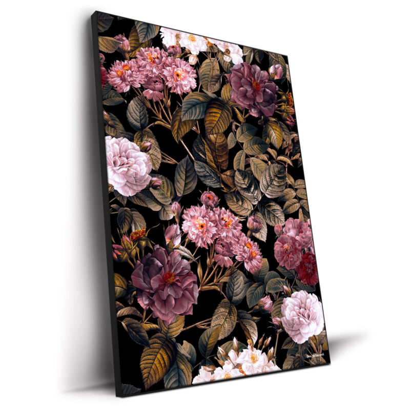 Winter Flowers IV Warm Wall Decor by Burcu Korkmazyurek