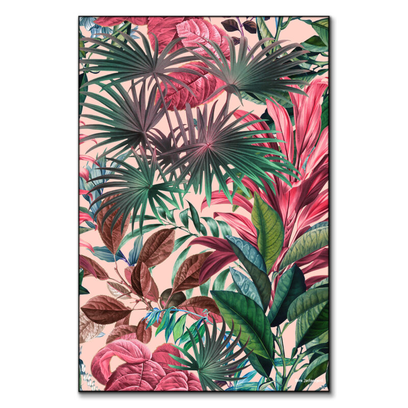 Tropical Garden XV Pink Wall Art by Burcu Korkmazyurek