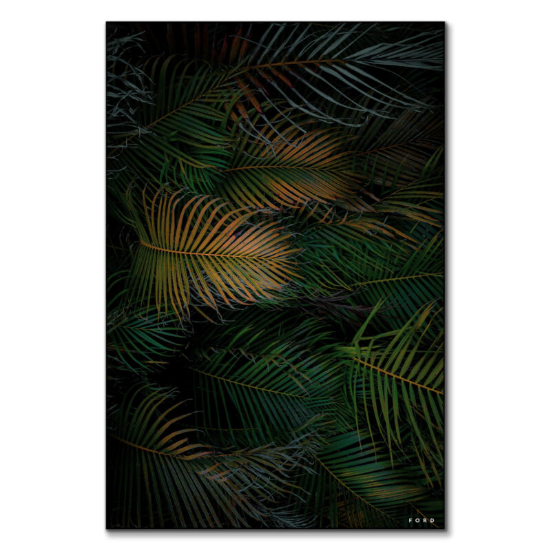 Palm Sundae View Green Wall Art by Nick Ford