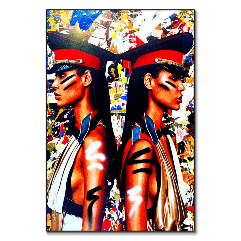 My Twin That I Love Vibrant Wall Art by RS Artist