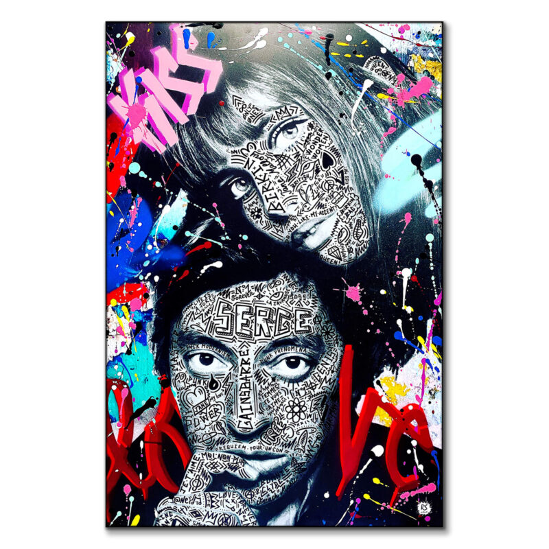 Serge and Jane Forever Vibrant Wall Art by RS Artist