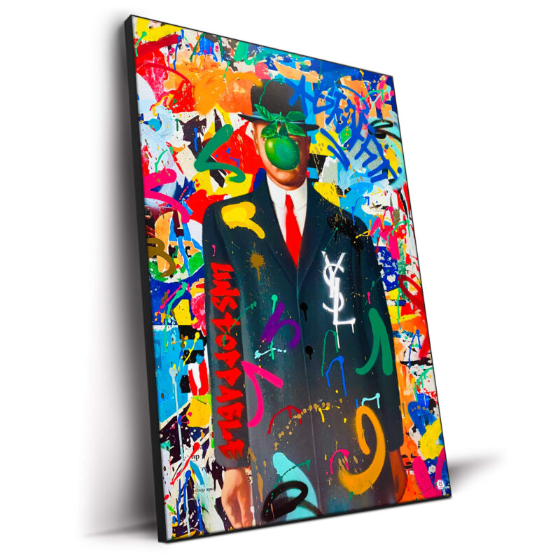 Graffiti Magritte Vibrant Wall Decor by RS Artist