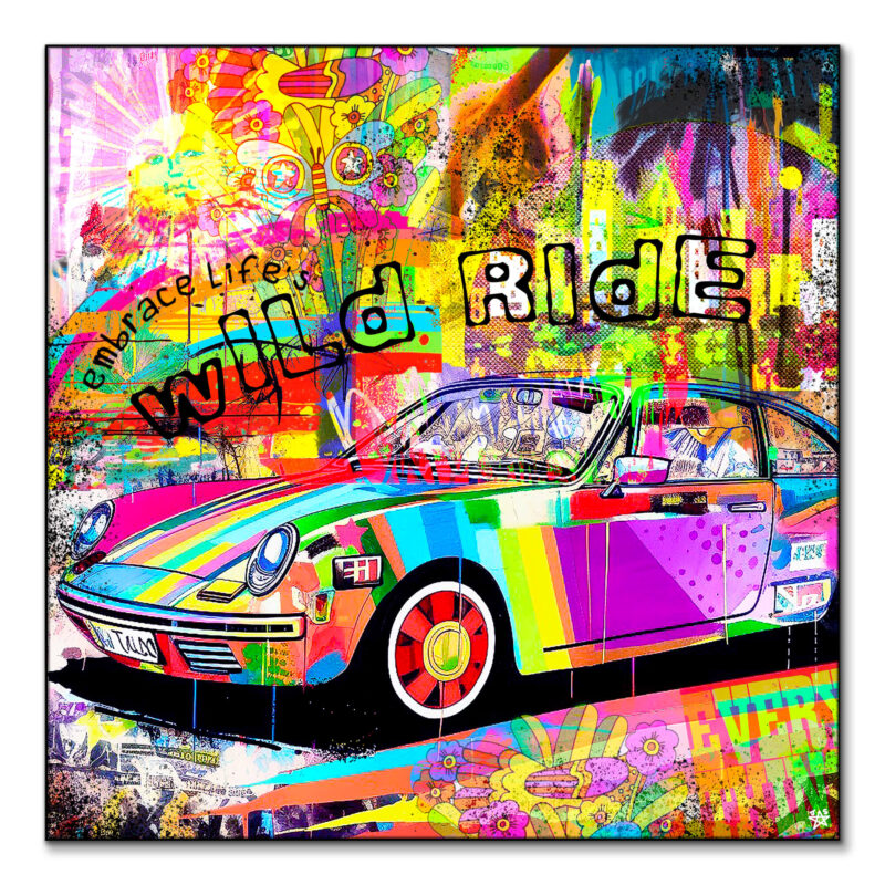 Wild Ride Vibrant Wall Art by Jessica Stempel