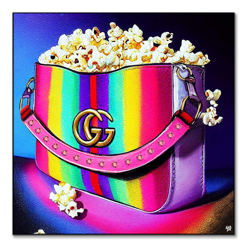 Gucci Bag Popcorn Vibrant Wall Art by Jessica Stempel