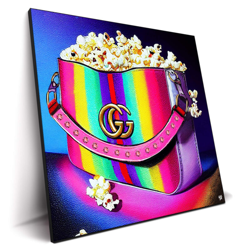 Gucci Bag Popcorn Vibrant Wall Decor by Jessica Stempel