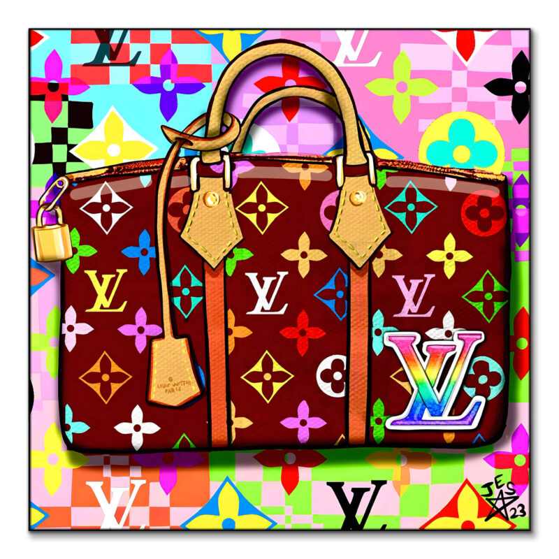 Louis Vuitton Bag Vibrant Wall Art by Jessica Stempel