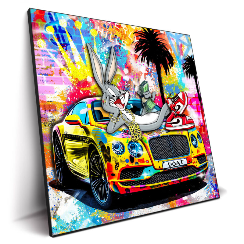 Bugs Bunny Bentley Vibrant Wall Decor by Jessica Stempel