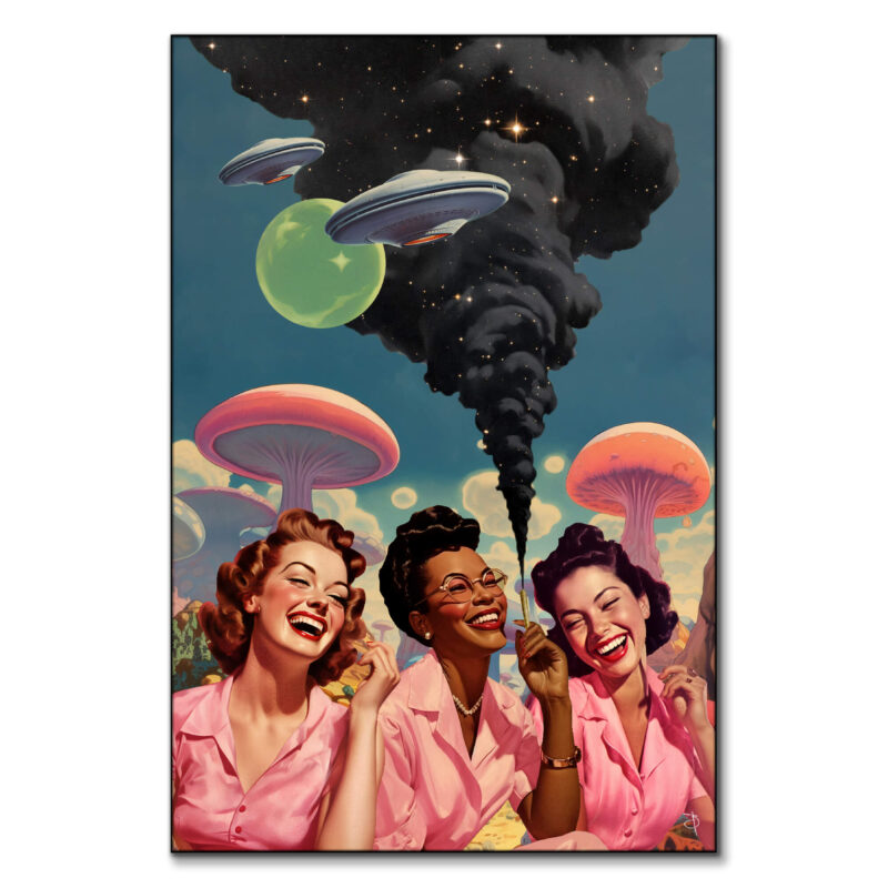 Sesh Buddies Pink Wall Art by BambashkART