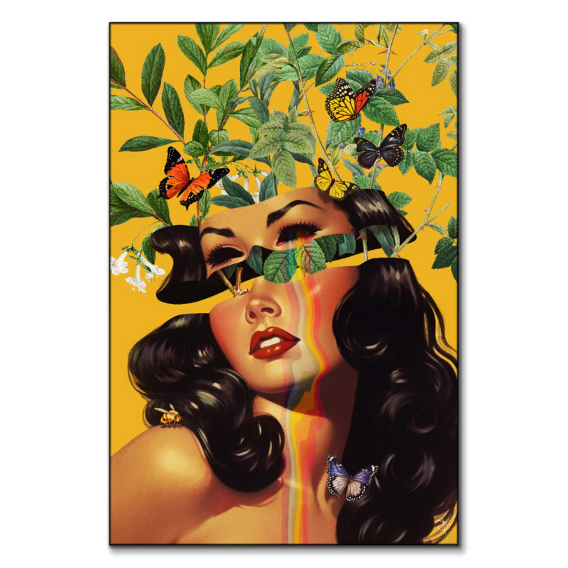 Inside Beauty Yellow Wall Art by BambashkART