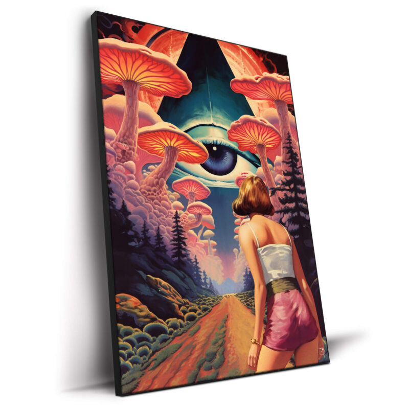 The Mind Opening Trip Red Wall Decor by BambashkART