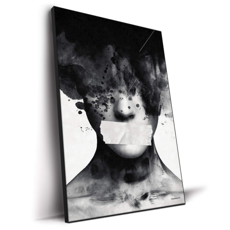 Freedom of Speech Black and White Wall Decor by Underdott