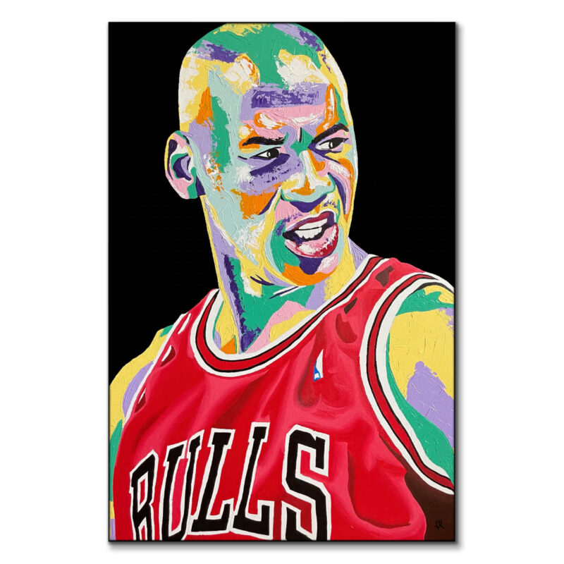 Fluid Jordan Red Wall Art by IR Artwork