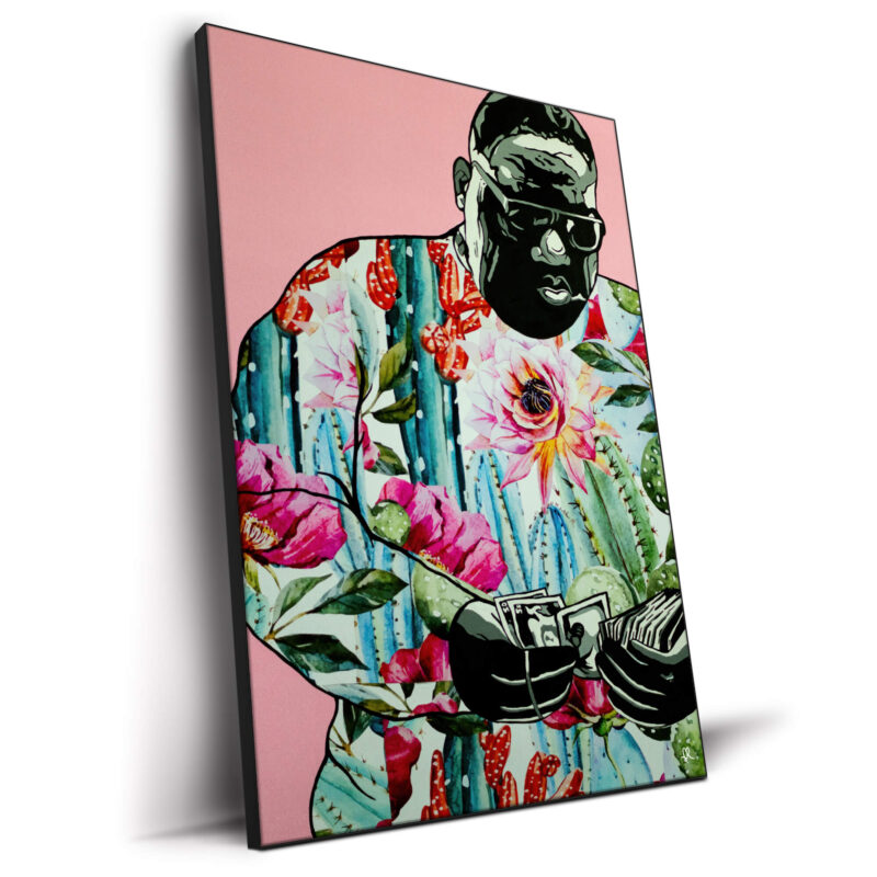 Floral Biggie Pink Wall Decor by IR Artwork