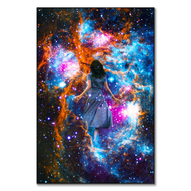 Journey Thru The Cosmos Colorful Wall Art by Seamless