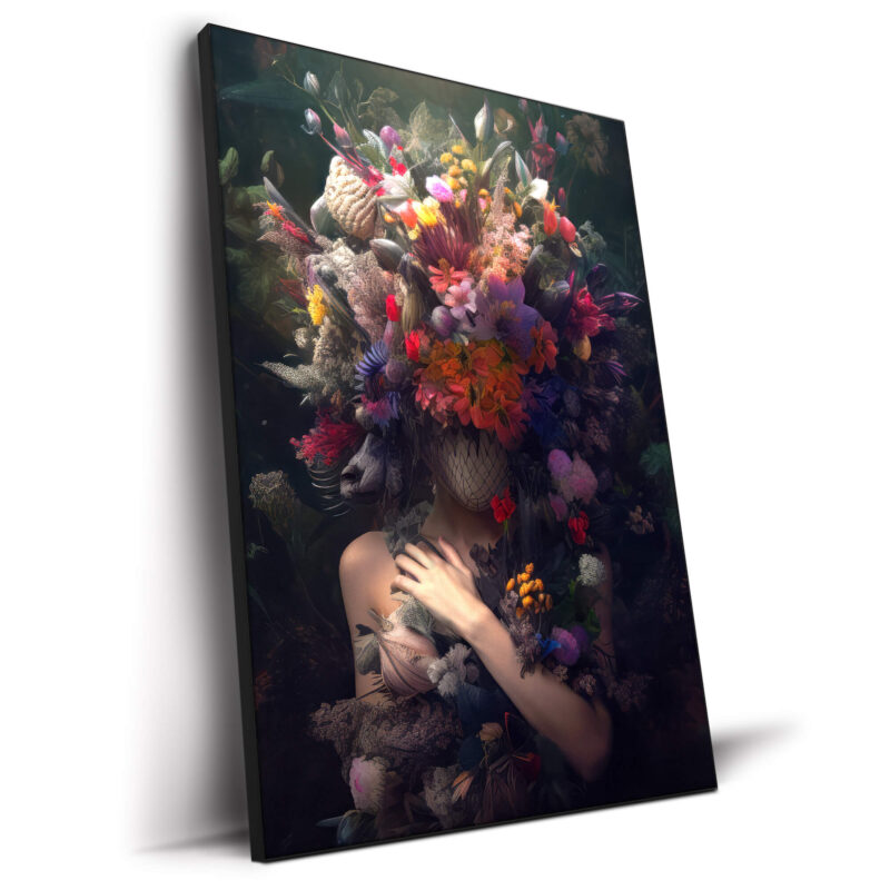 Floral Mask Wall Decor by Zenja Gammer