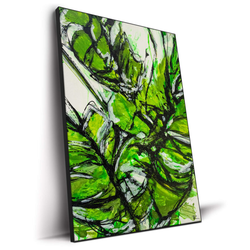 Lush Leaf Green Wall Decor by P Muir Art