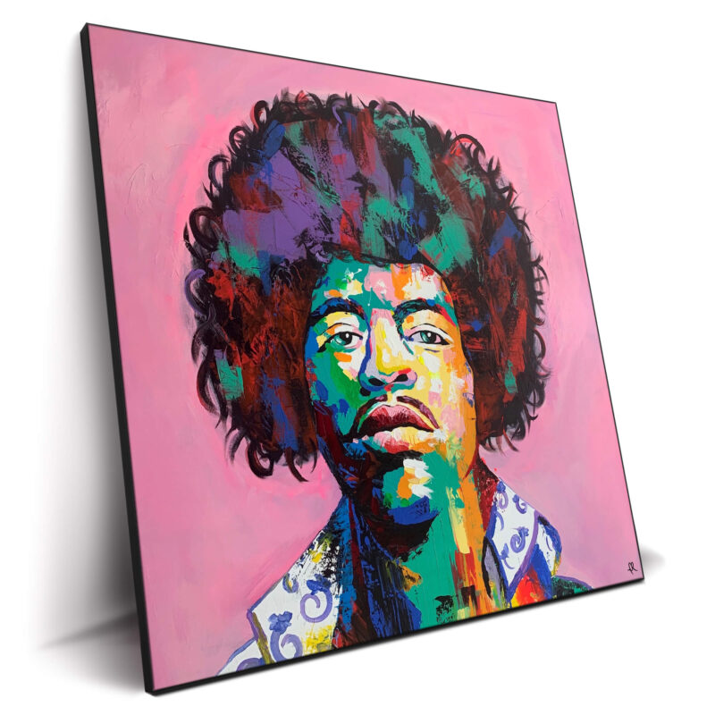 Fluid Hendrix Pink Wall Decor by IR Artwork