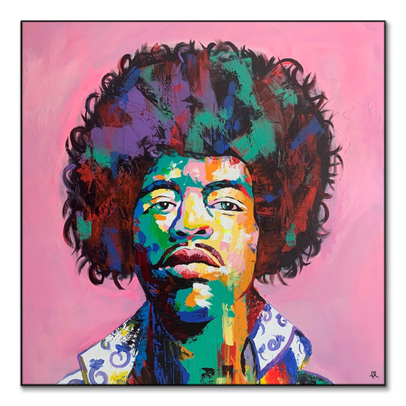 Fluid Hendrix Pink Wall Art by IR Artwork
